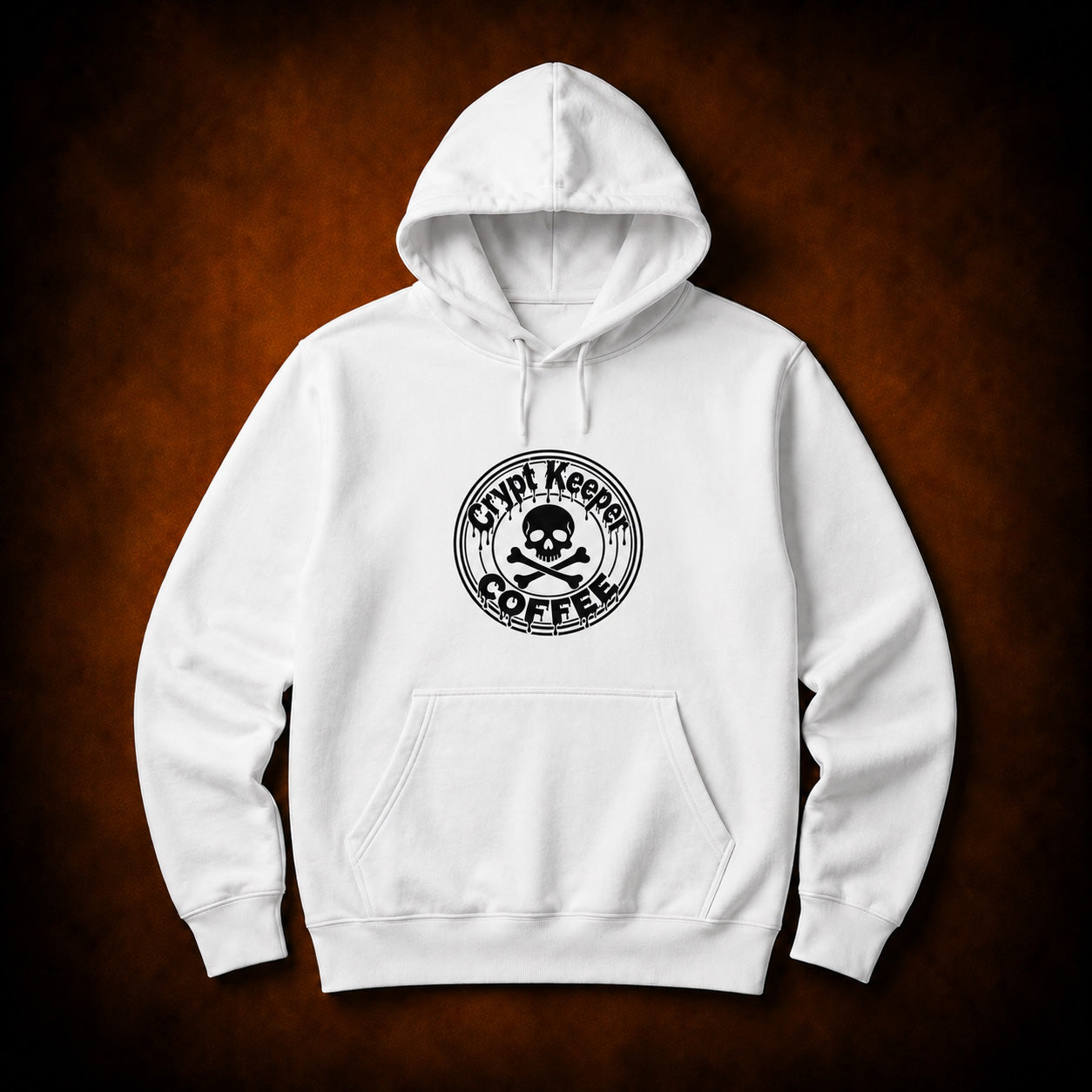 Crypt Keeper Coffee Circle Logo Unisex Hoodie