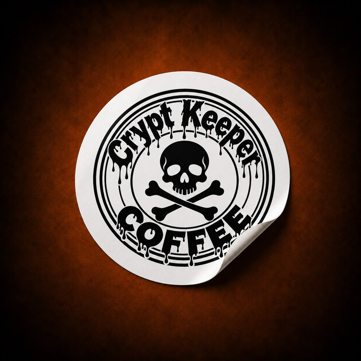 Crypt Keeper Coffee stickers